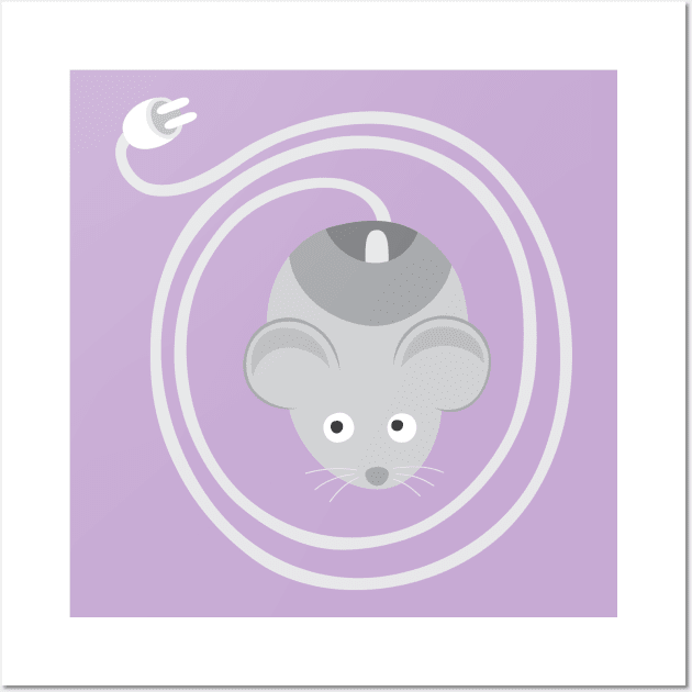 Mouse Cartoon Wall Art by martinussumbaji